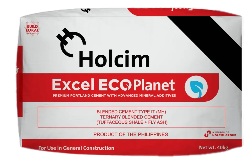 Holcim - Excel ECO Planet - Tuffaceous Shale + Fly Ash - Type 1T (MH) Cement