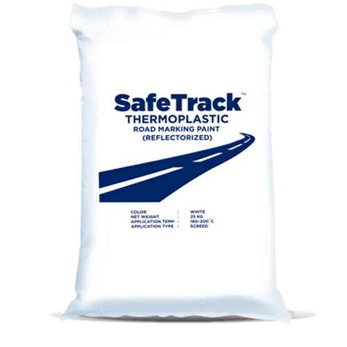 SafeTrack Thermoplastic Road Marking Paint White (Reflectorized)