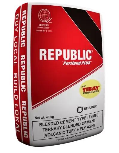 Republic - Portland Plus - Volcanic Tuff + Fly Ash Blended Cement - Type 1T (MH)