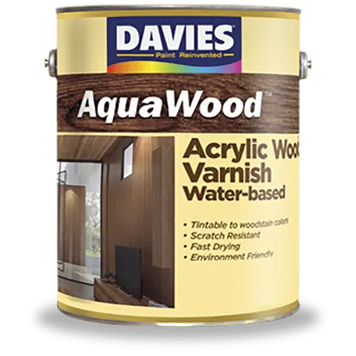 Davies - AquaWood Acrylic Wood Varnish Water-Based