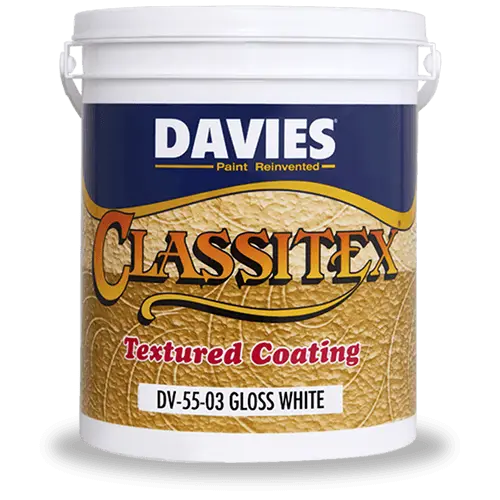 Davies - Classitex Textured Coating DV-55-03 Gloss White