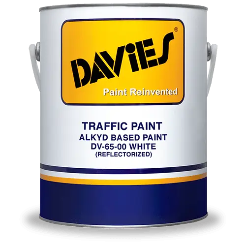 Davies - Traffic Paint Alkyd-Based Paint White DV-65-00 (Reflectorized)
