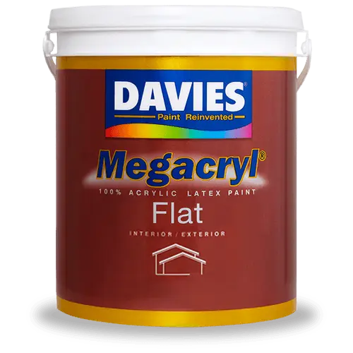 Davies - Megacryl 100% Acrylic Latex Paint Flat Interior/Exterior