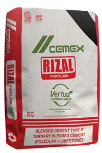 Cemex - Rizal Portland - Pozzolan-Limestone Ternary Blended - Type 1T Cement